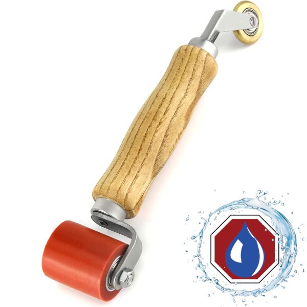 40mm silicone roller with 6mm brass detail roller